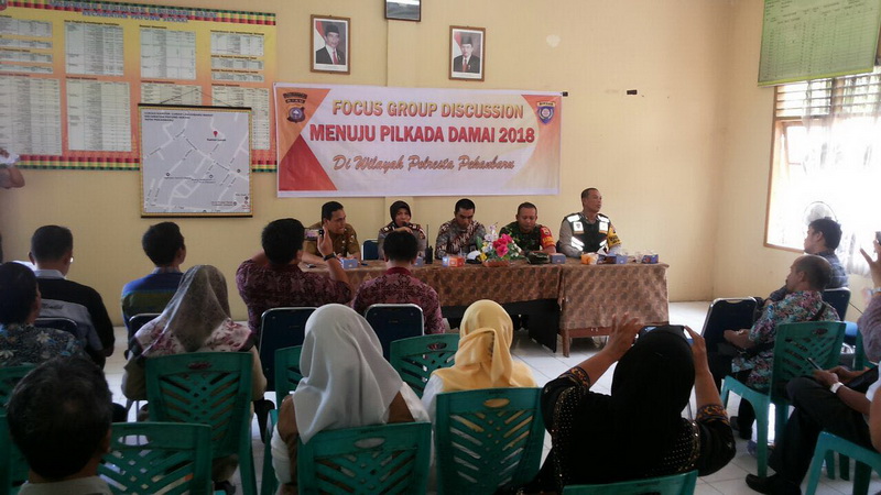 Ciptakan Pilkada Damai, Polresta Gelar FGD di Kelurahan